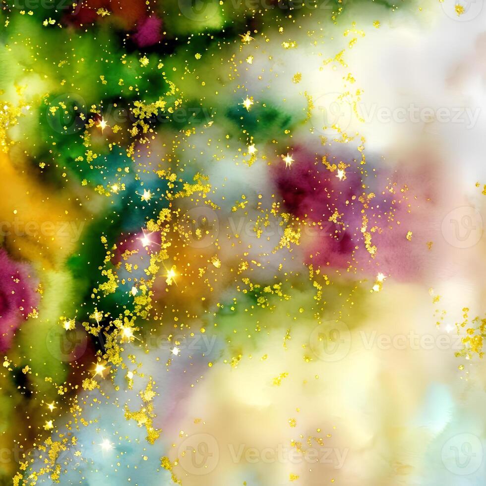 Watercolor glitter texture background, Digital painted background, Glitter textured digital paper, Designed with artificial intelligence, photo