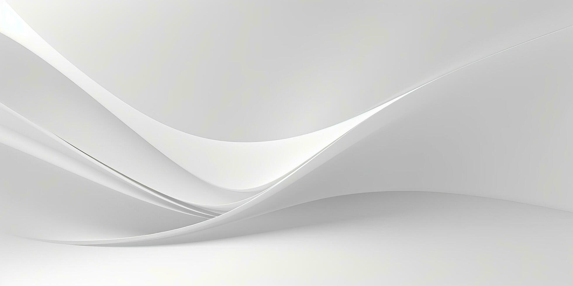 White Gradient Abstract Curve Pattern photo