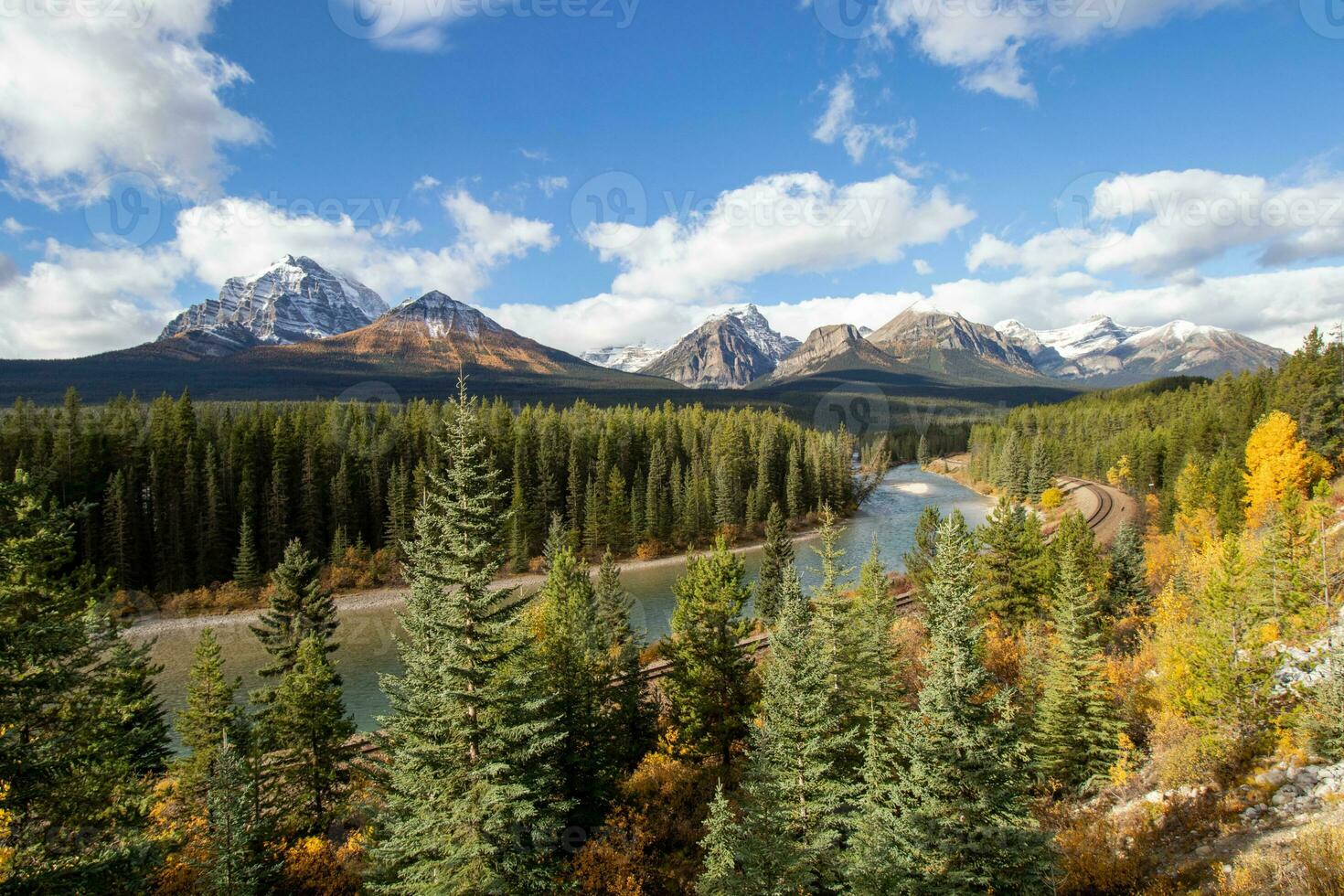 Morant's Curve on the Bow River in Banff National Park, Alberta, Canada photo