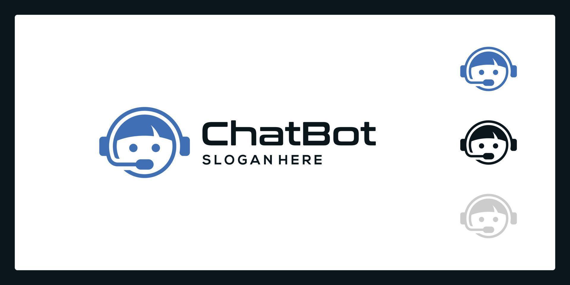 chatbot ai y cliente Servicio apoyo concepto. vector plano persona ilustración. robot con auricular