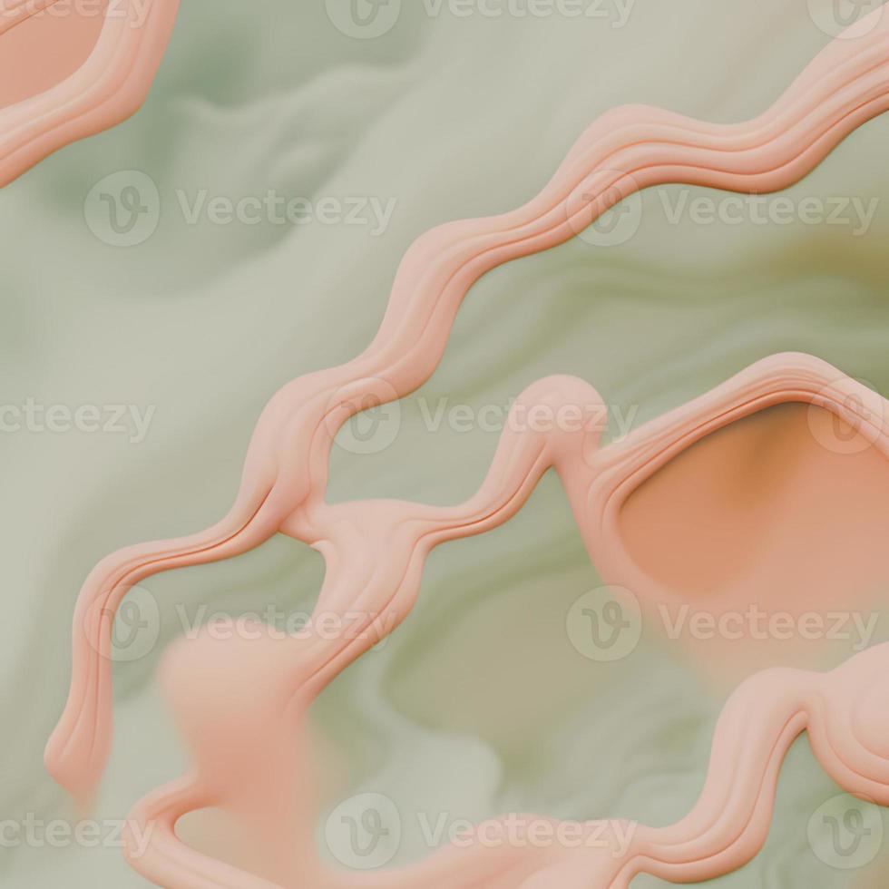 Abstract Pink Streaks On A Green Background photo