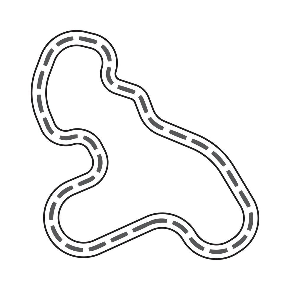 carreras circuito icono vector