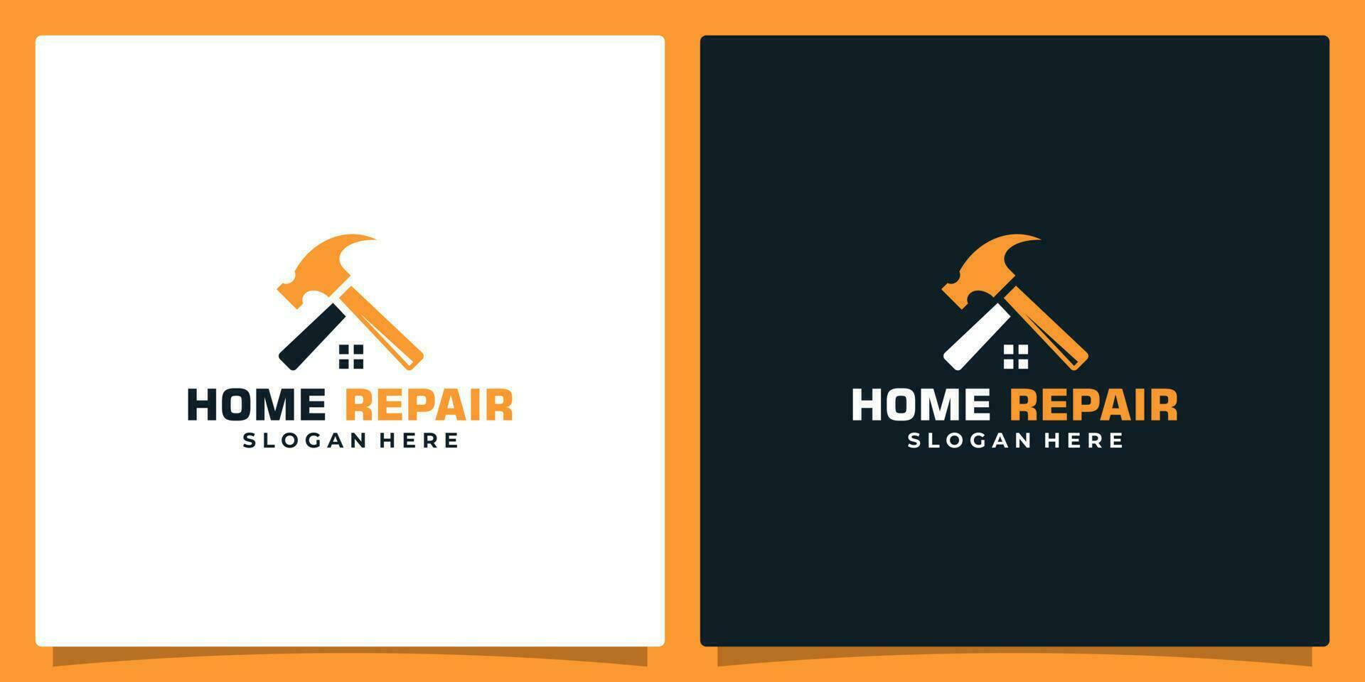 Illustration vector graphic of Construction, home repair, and house building Concept Logo Design template.