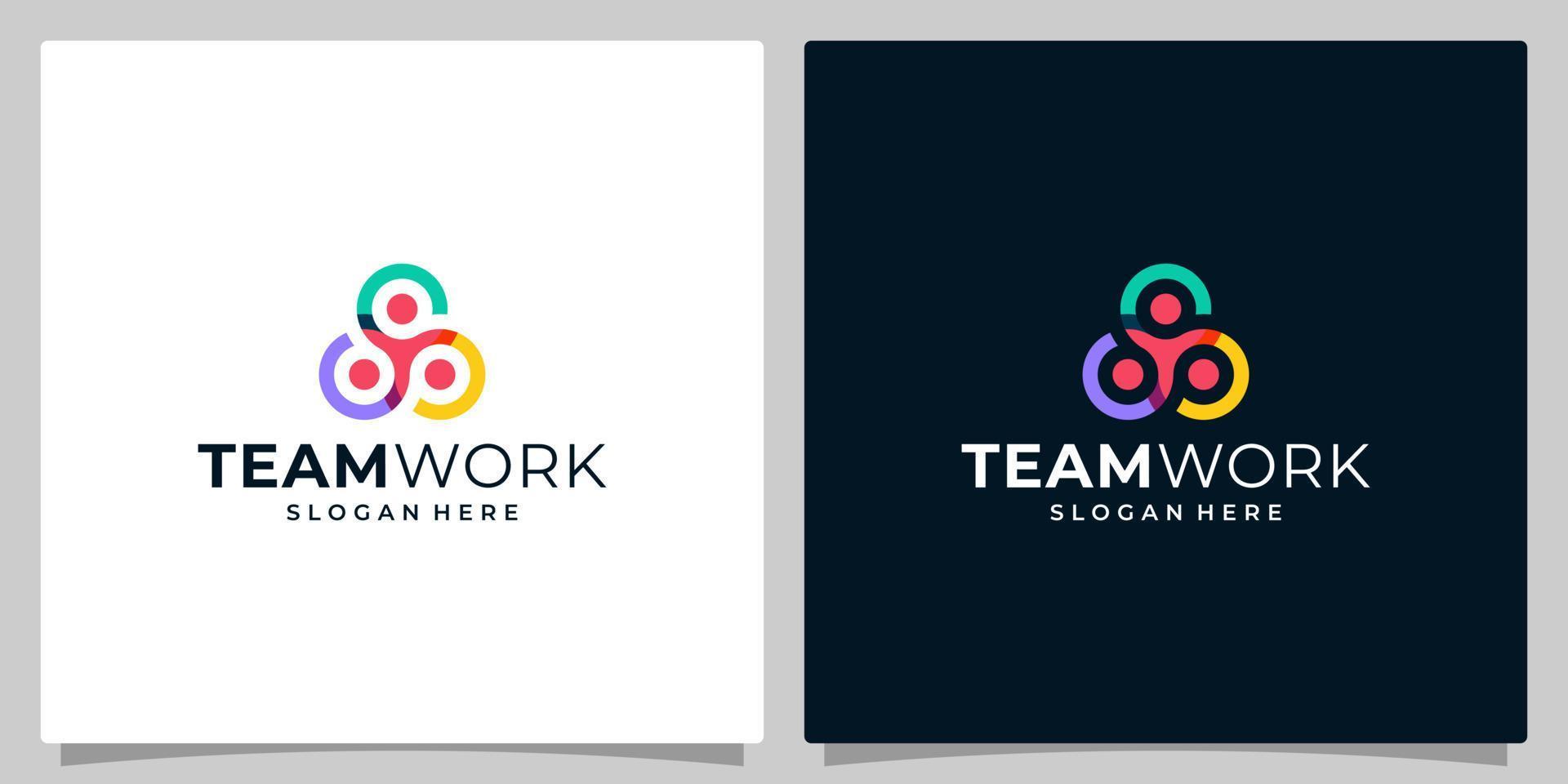 Community Logo Icon Elements Template. Community human Logo template vector. Community healthcare. Abstract teamwork community logo. Vector Premium