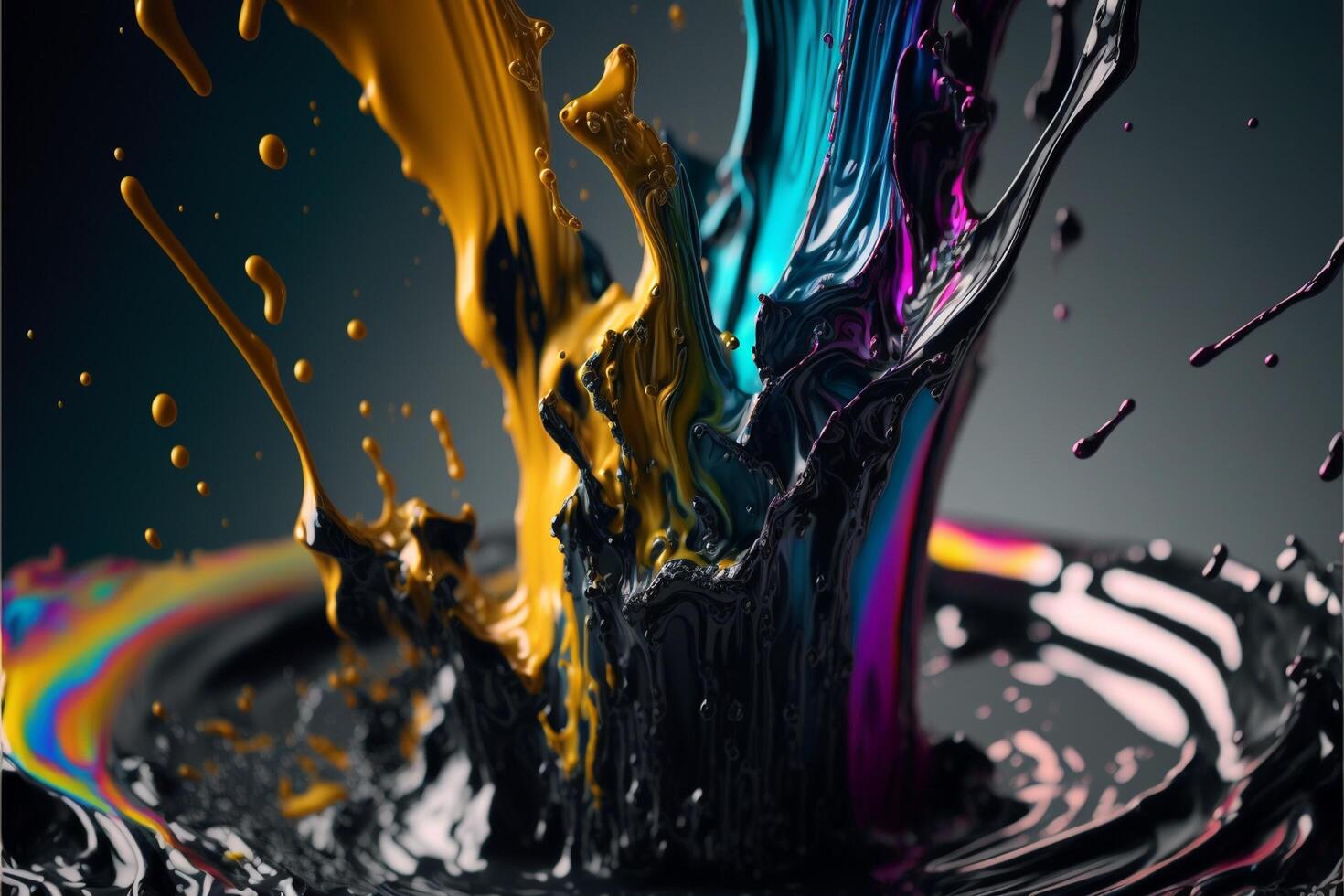 3D Color Paint Splash Texture background photo