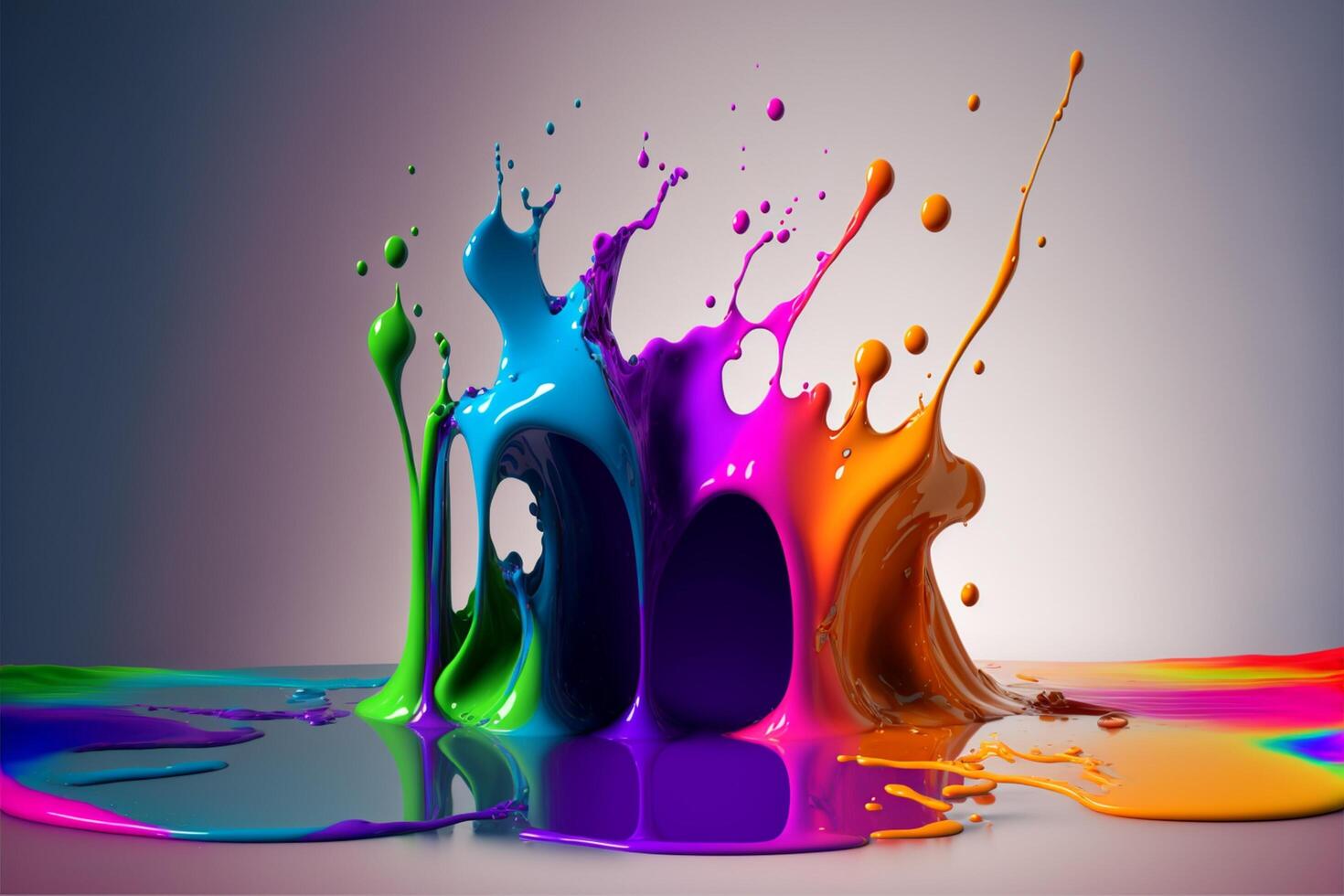 3D Color Paint Splash Texture background photo