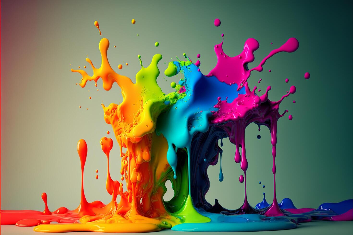 3D Color Paint Splash Texture background photo