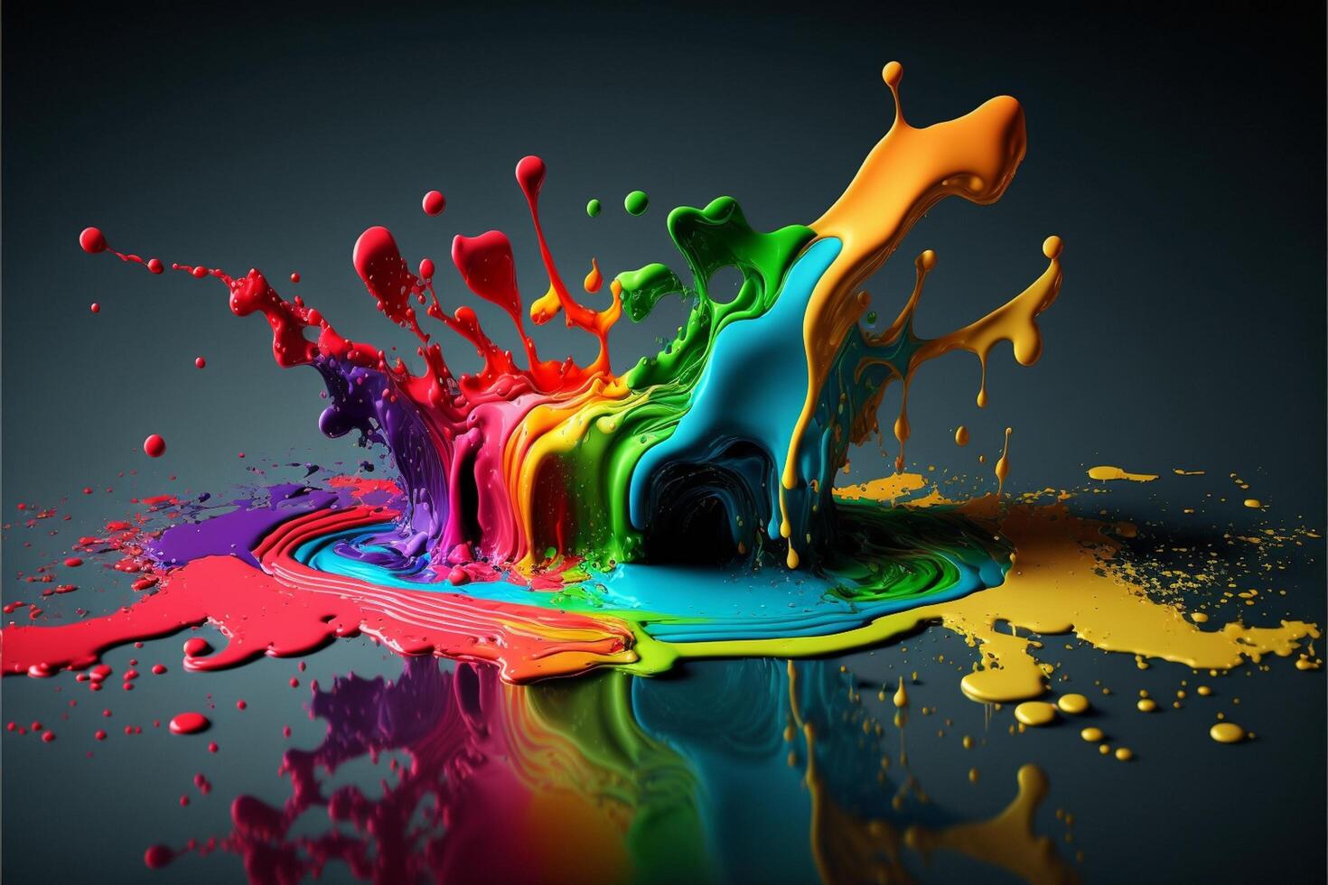 3D Color Paint Splash Texture background photo