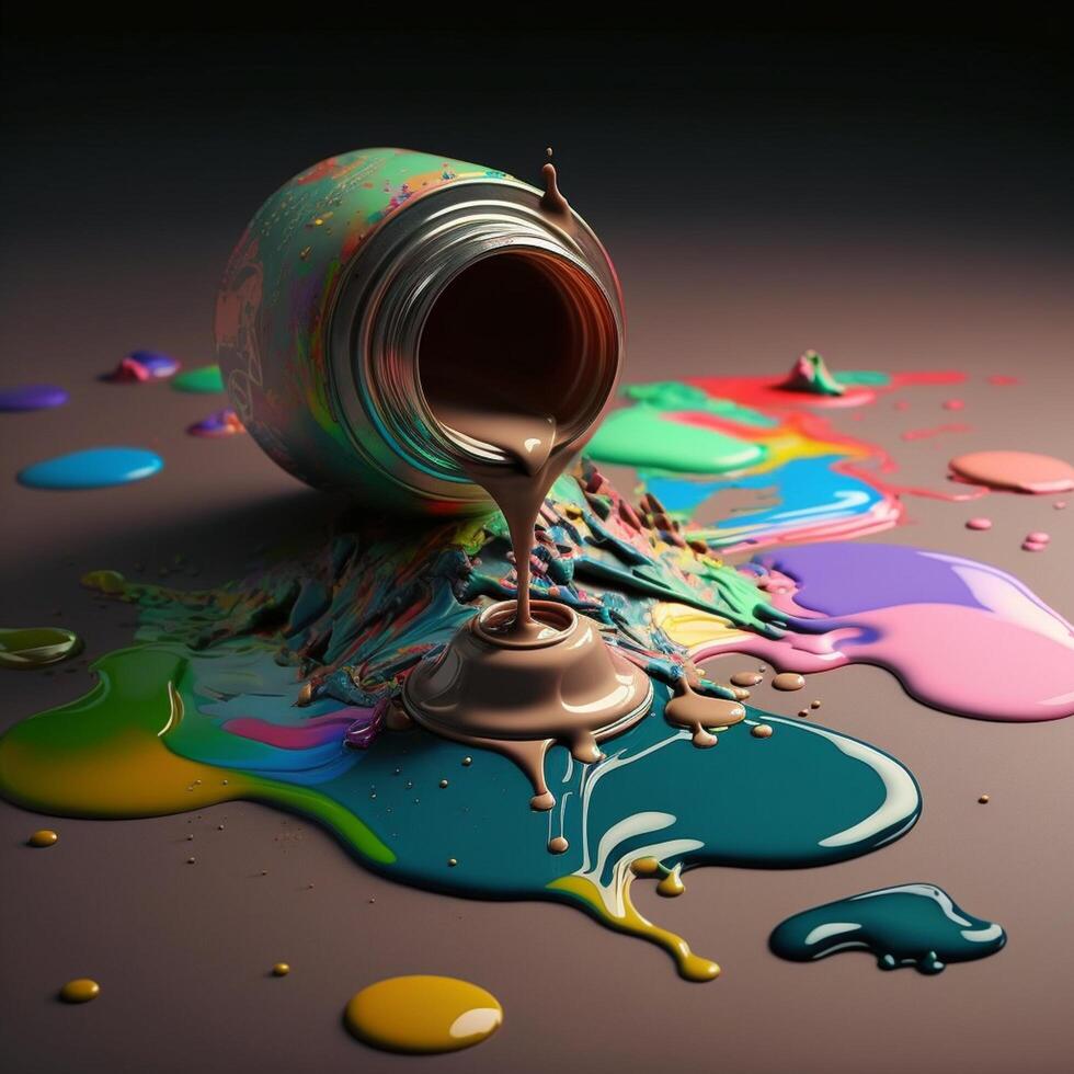 3D Color Paint Splash Texture background photo