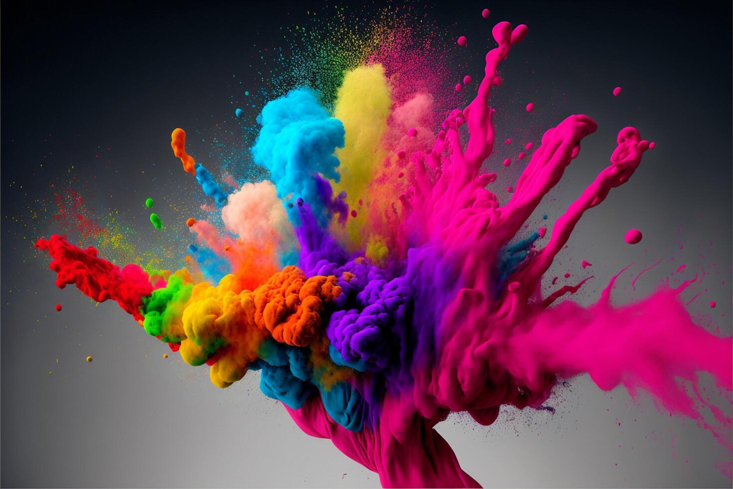 3D Color Paint Splash Texture background photo