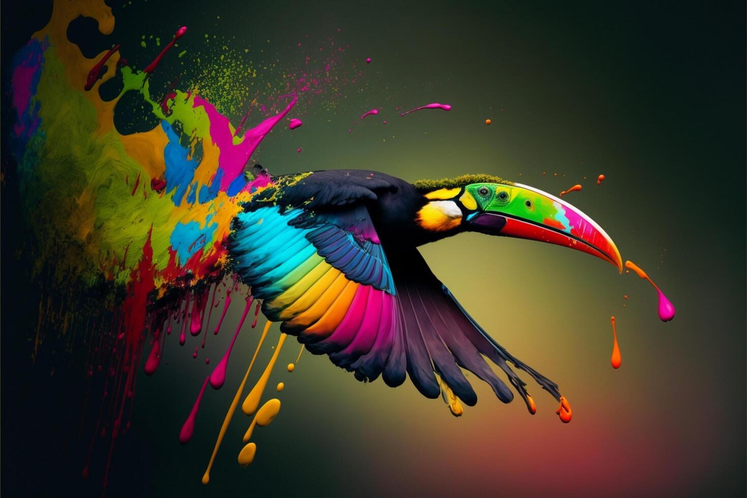 3D Color Paint Splash Texture background photo
