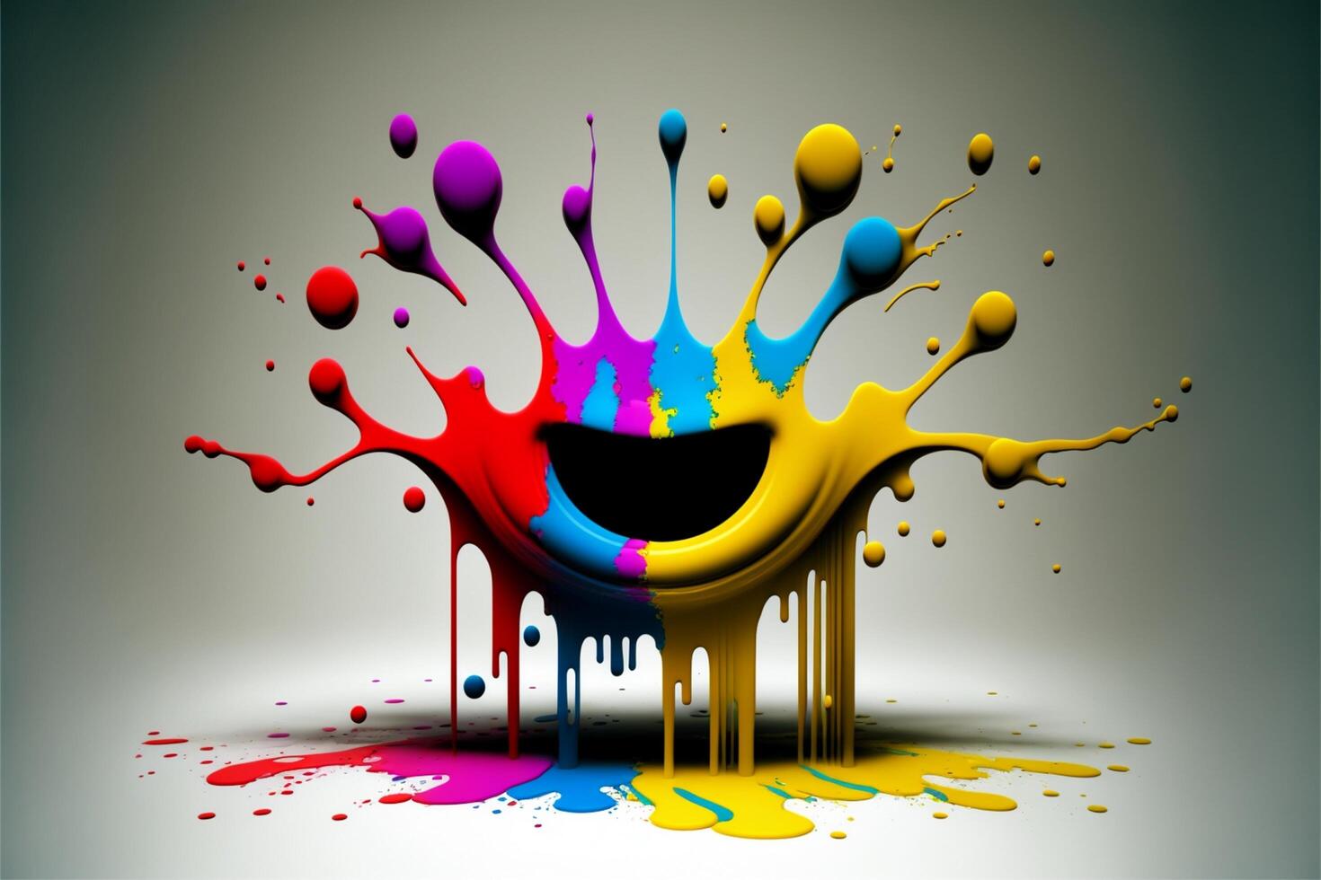3D Color Paint Splash Texture background photo