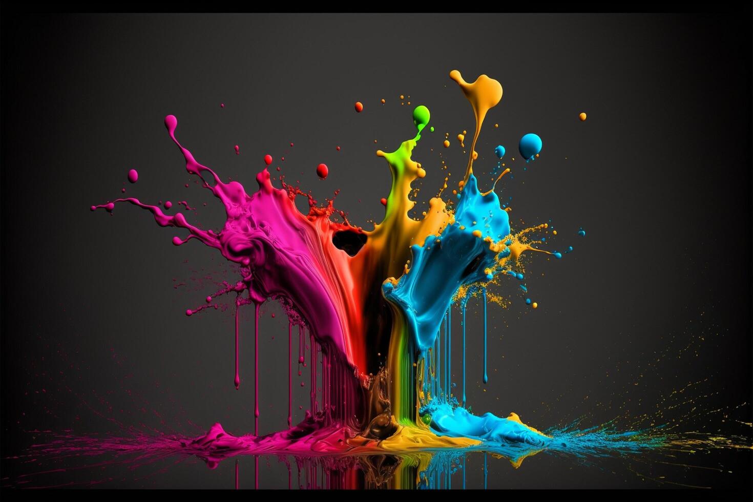 3D Color Paint Splash Texture background photo