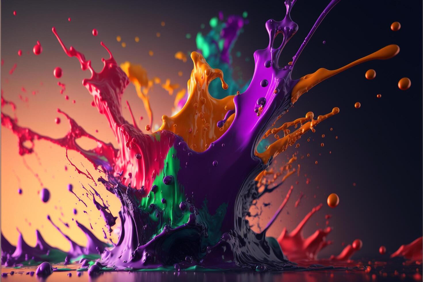 3D Color Paint Splash Texture background photo