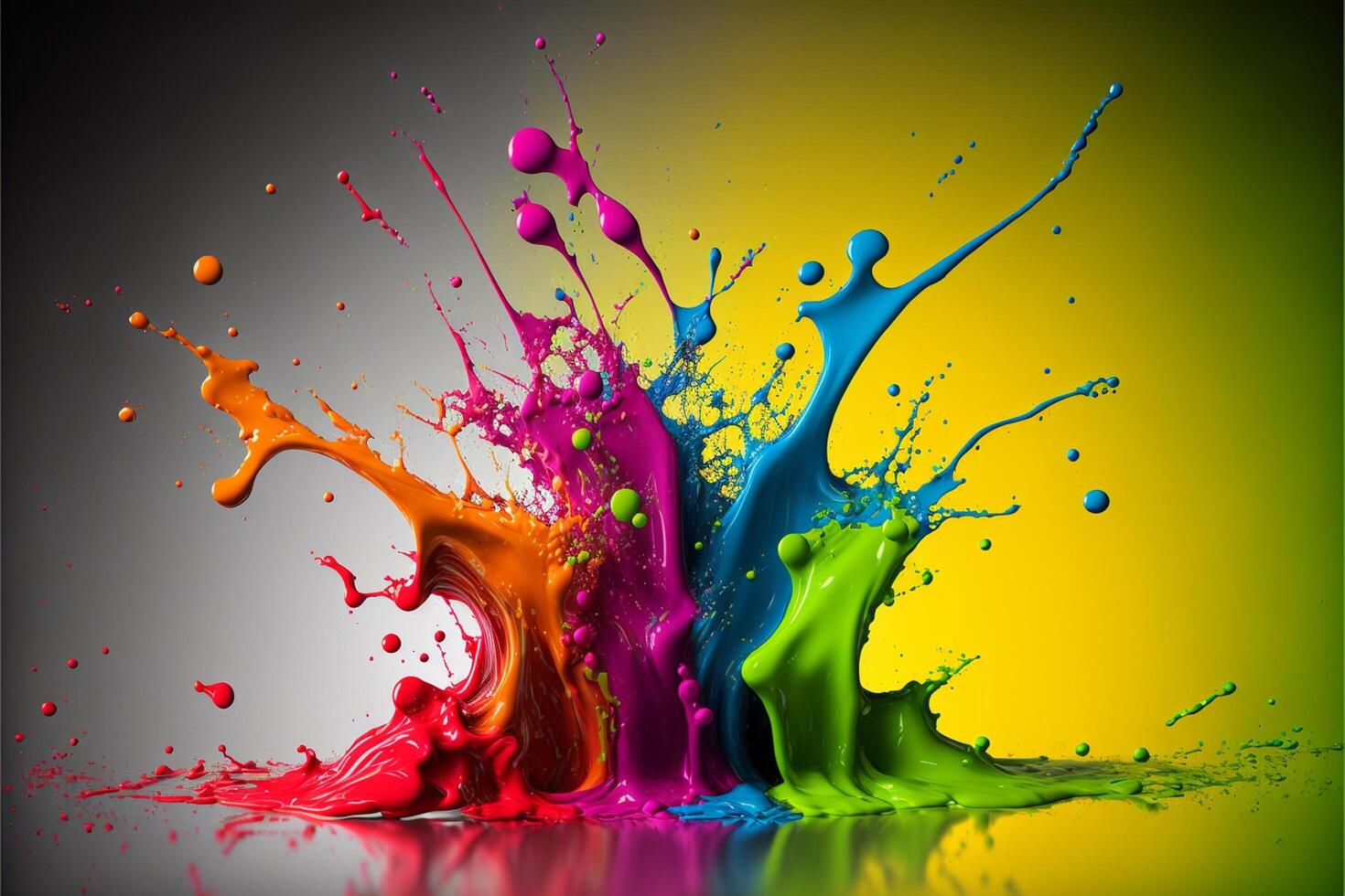 3D Color Paint Splash Texture background photo