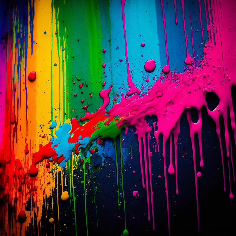 3D Color Paint Splash Texture background photo