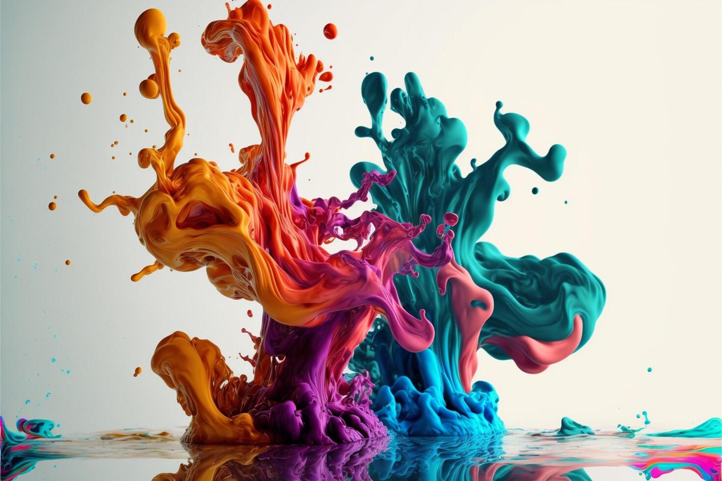 3D Color Paint Splash Texture background photo