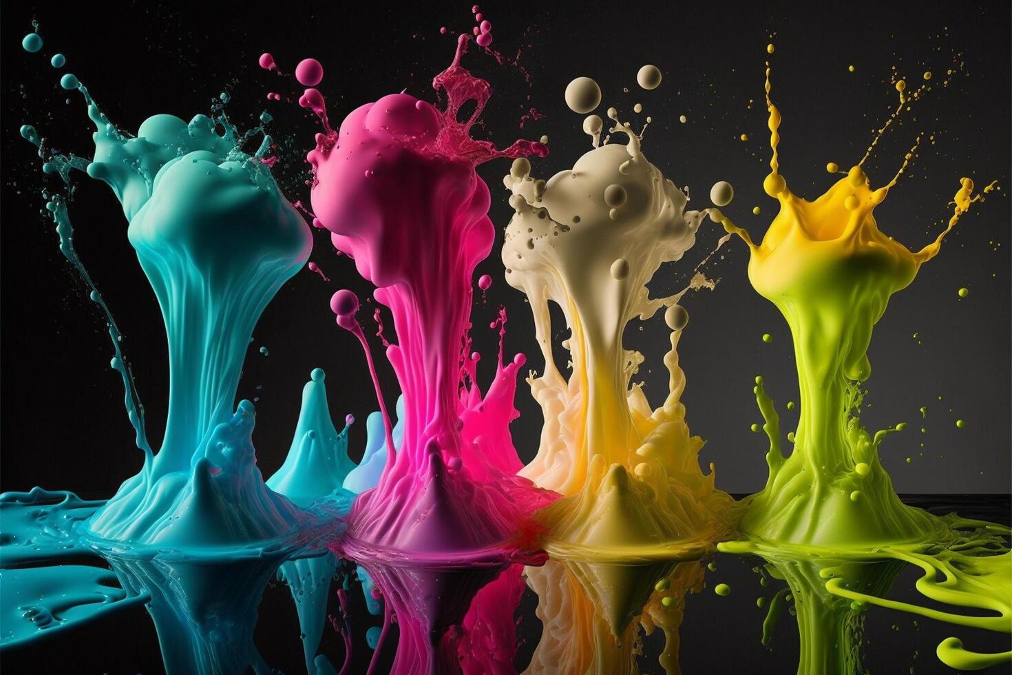 3D Color Paint Splash Texture background photo