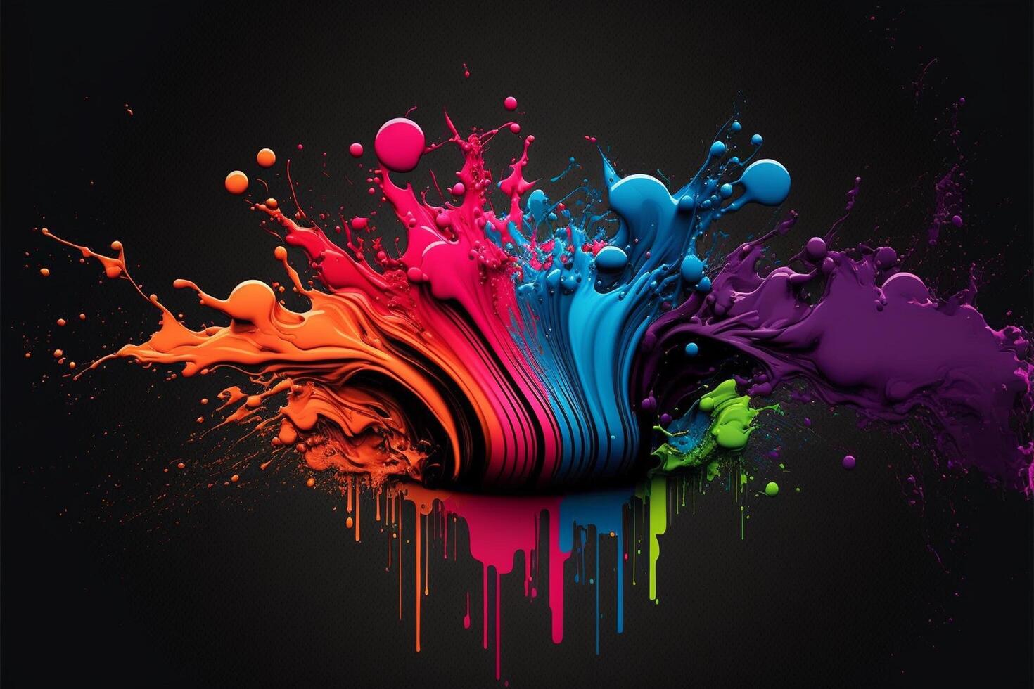3D Color Paint Splash Texture background photo
