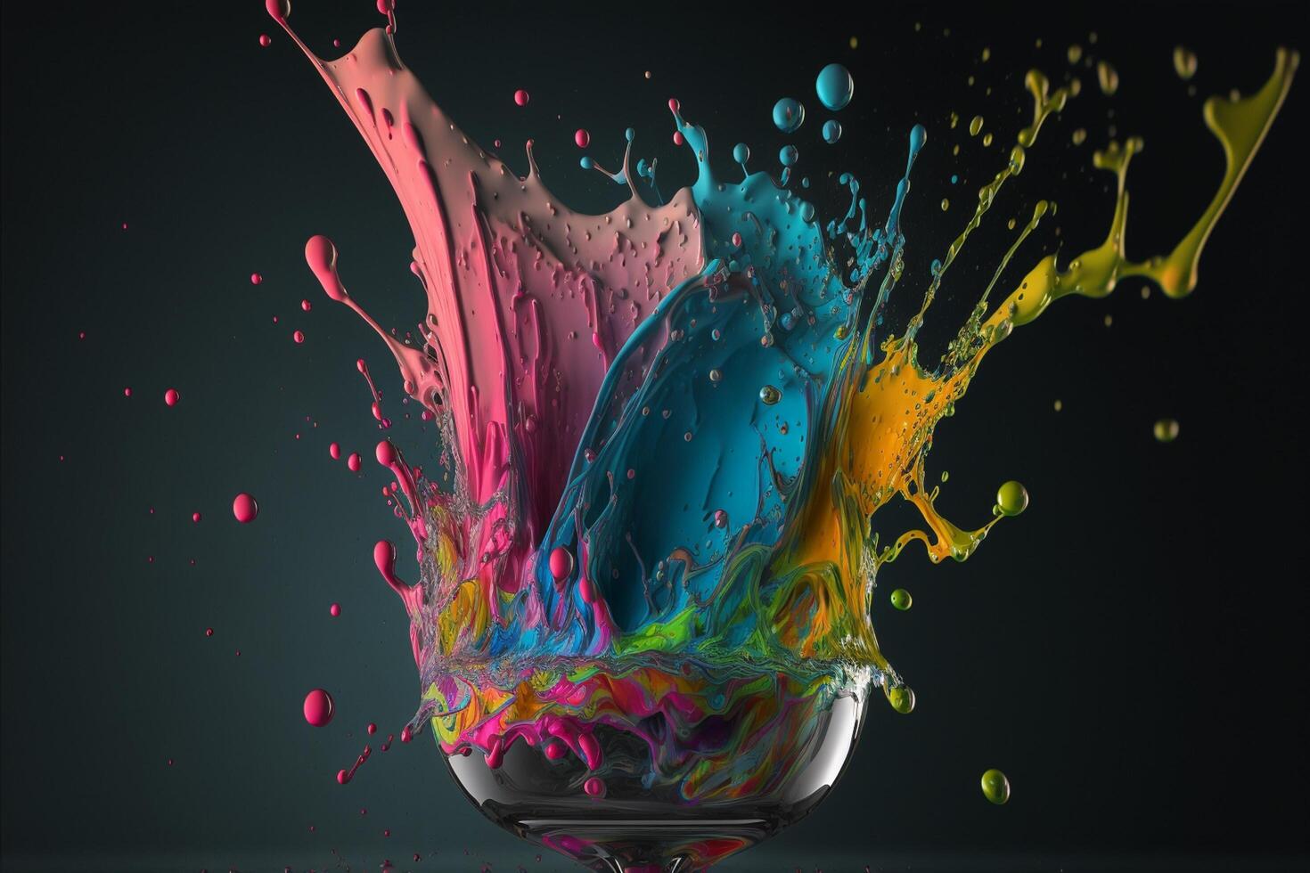 3D Color Paint Splash Texture background photo