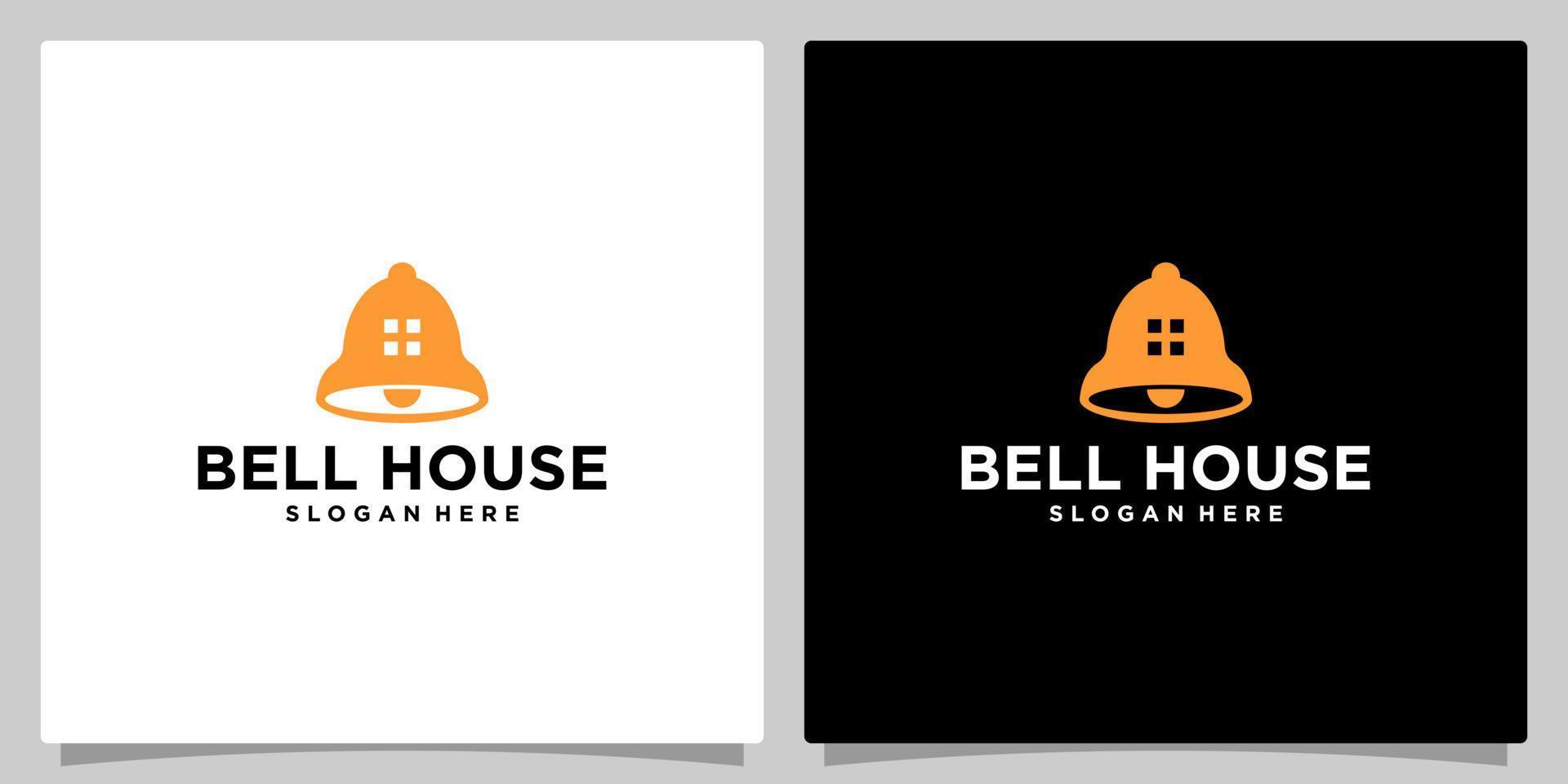 Bell House Logo Design . Real Estate Logo design vector template