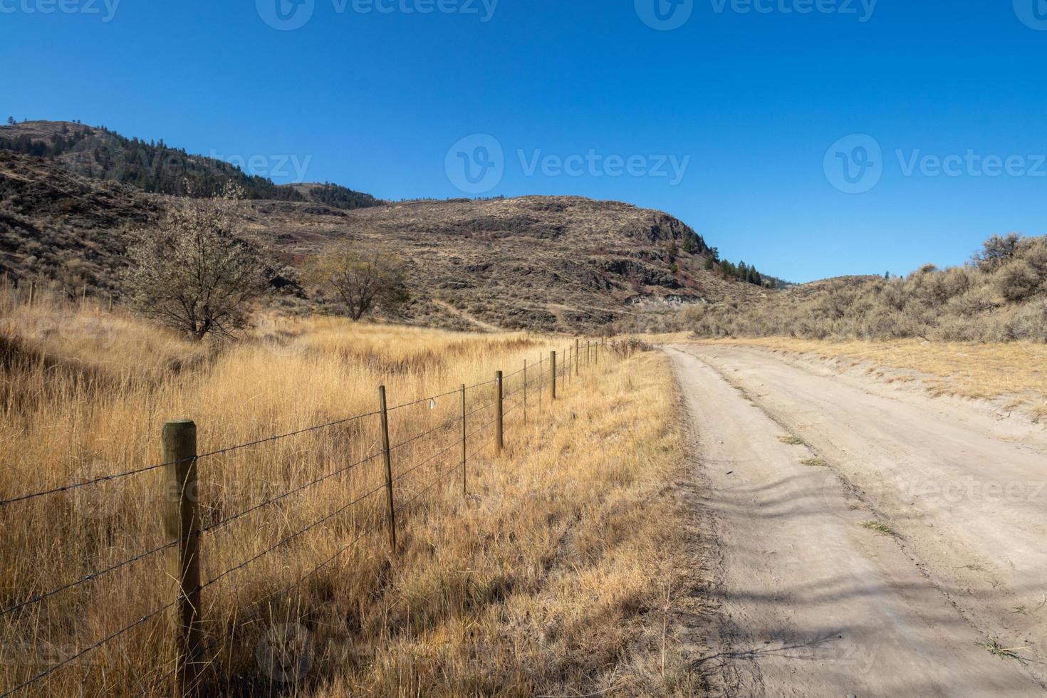 country road in the mountains photo