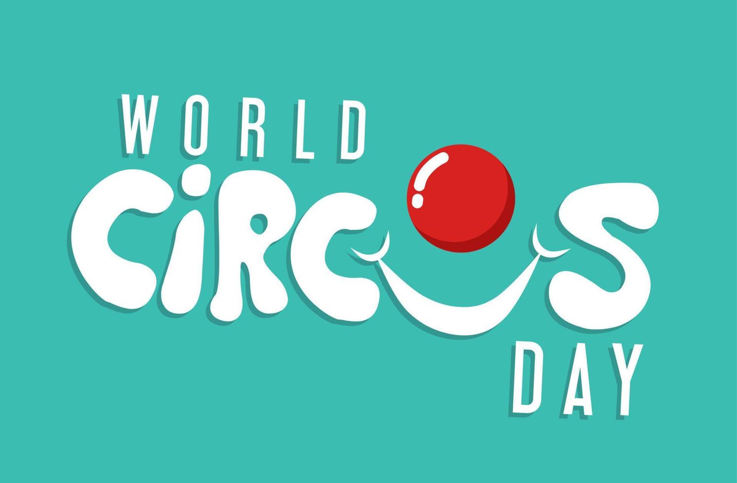 World circus day vector illustration, suitable for web banner, poster