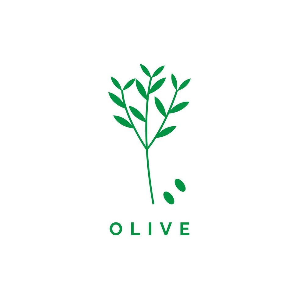 Olive tree logo. Olive oil label icon. Symbol of Life vector