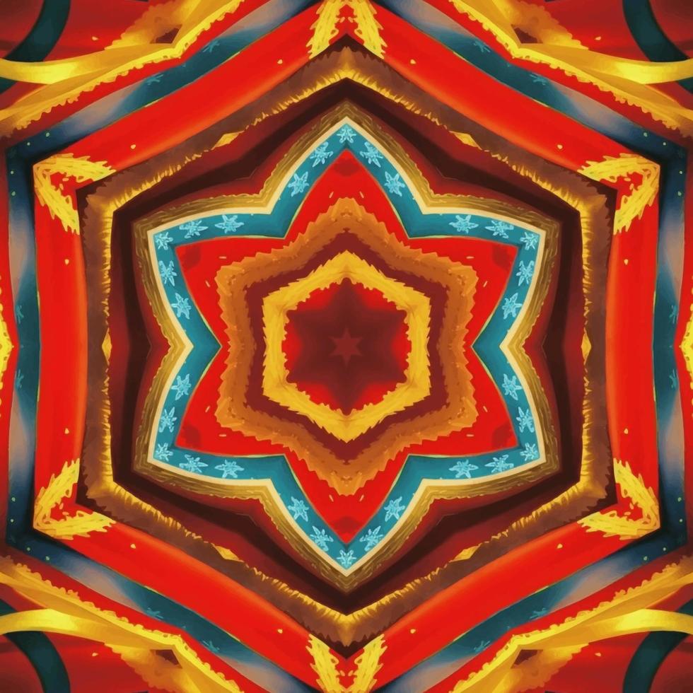 Abstract kaleidoscope background. Beautiful kaleidoscope seamless pattern. Multicolor mosaic texture. Seamless kaleidoscope texture. Unique kaleidoscope design vector
