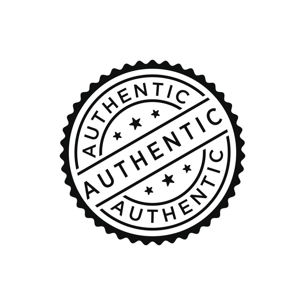 Authentic stamp vector