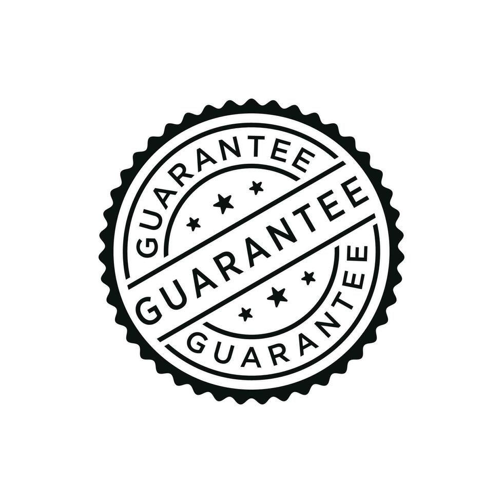 Guarantee stamp vector