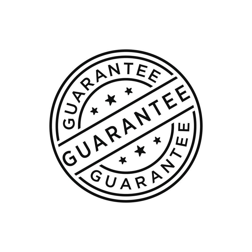 Guarantee stamp vector