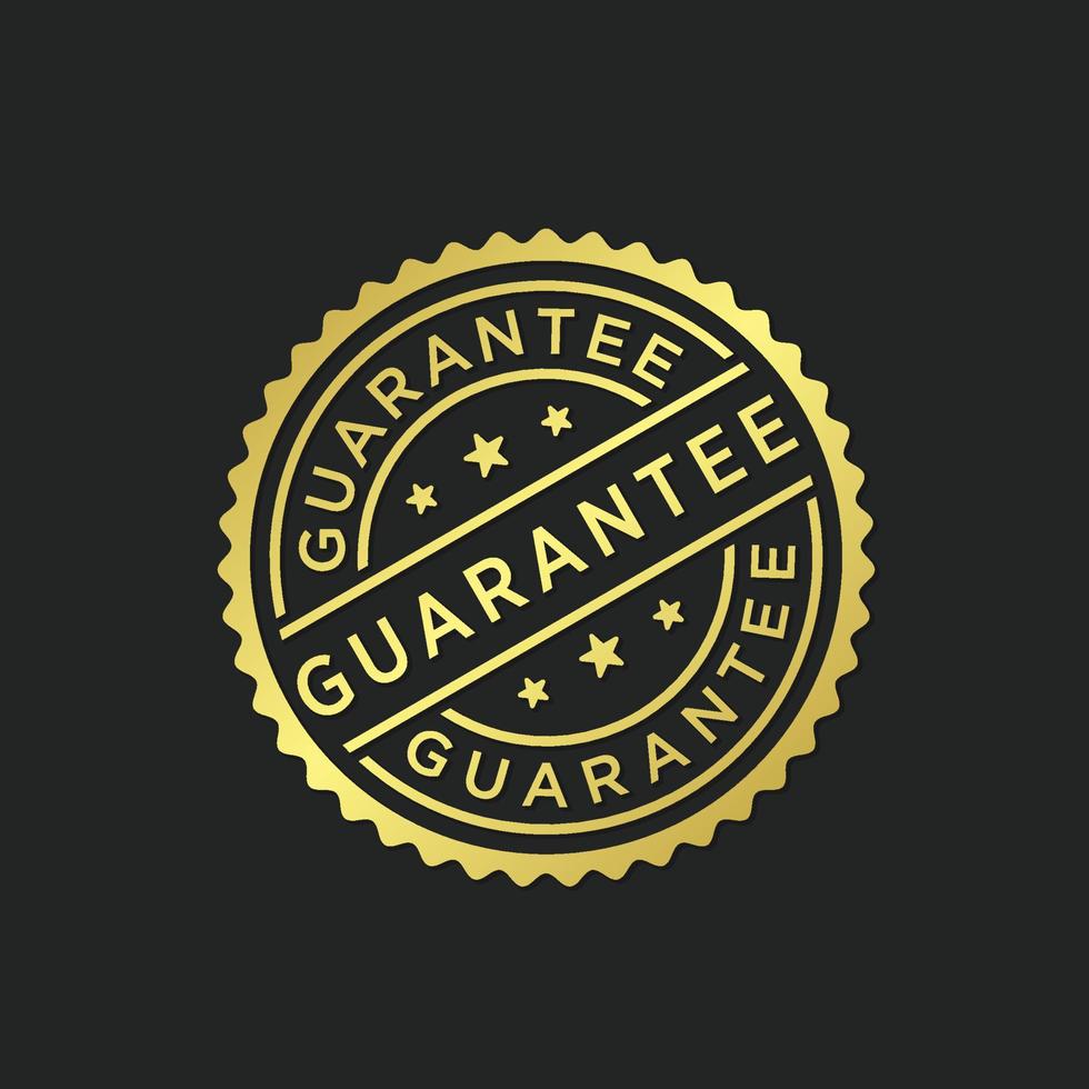 Guarantee stamp vector