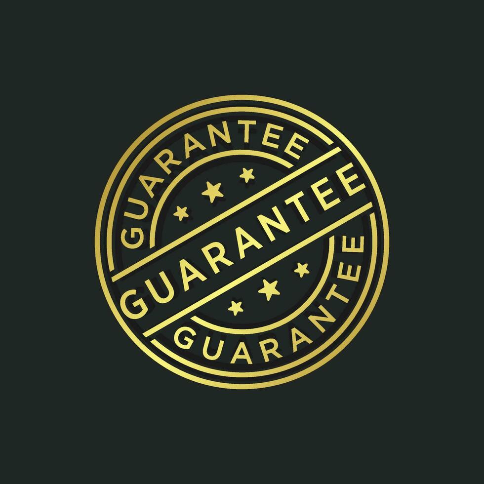 Guarantee stamp vector