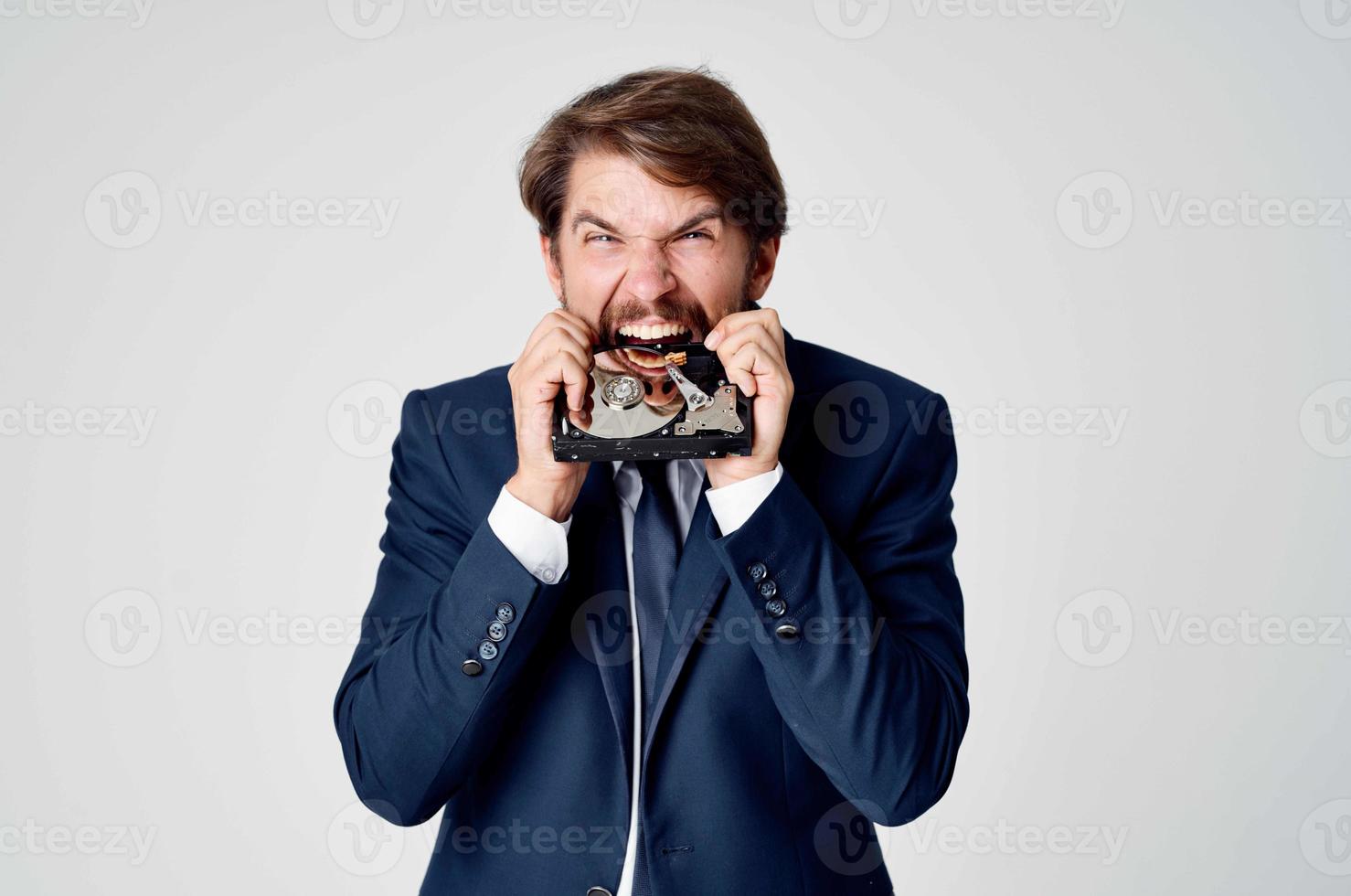 negocio hombre difícil conducir información tecnología profesional foto