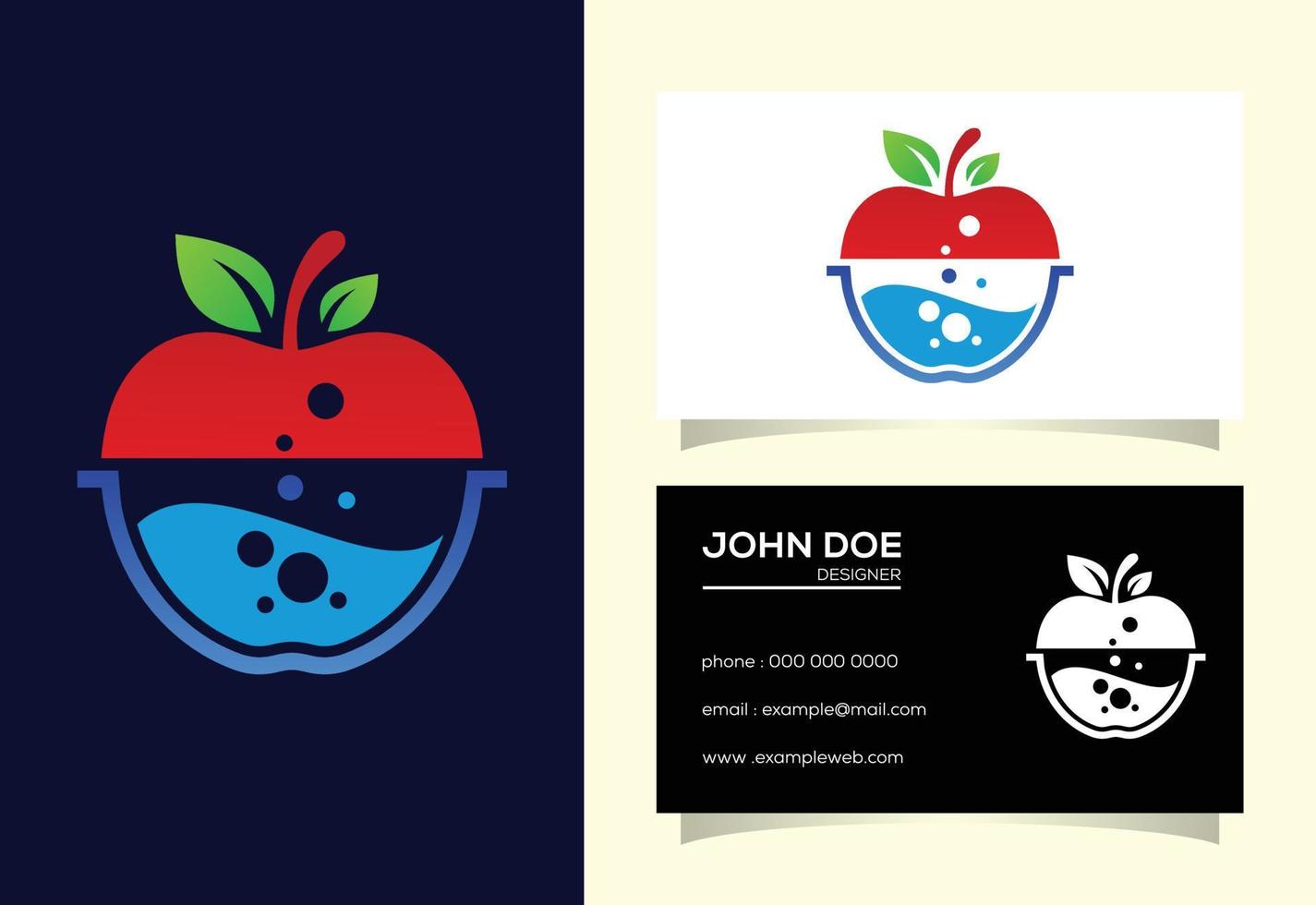 Fruit Lab Logo Template Design Vector, Lab apple logo sign symbol vector