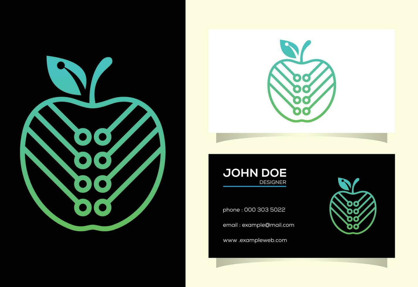 Apple technology logo sign symbol vector design template