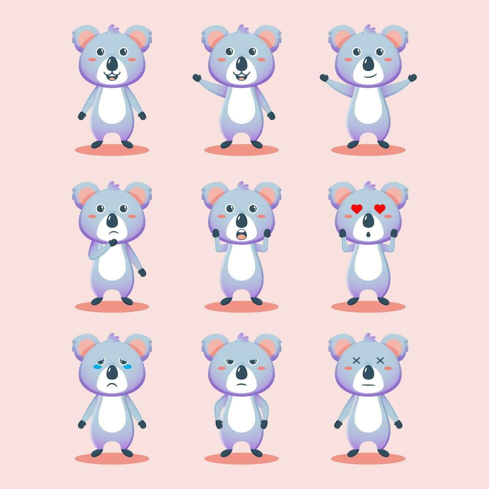 Illustration vector graphic of cute koala that is suitable for children's products