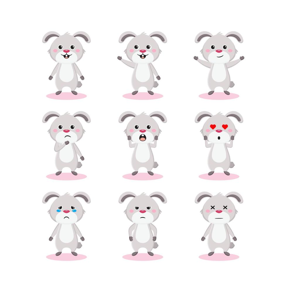 Illustration vector graphic of cute rabbit that is suitable for children's products