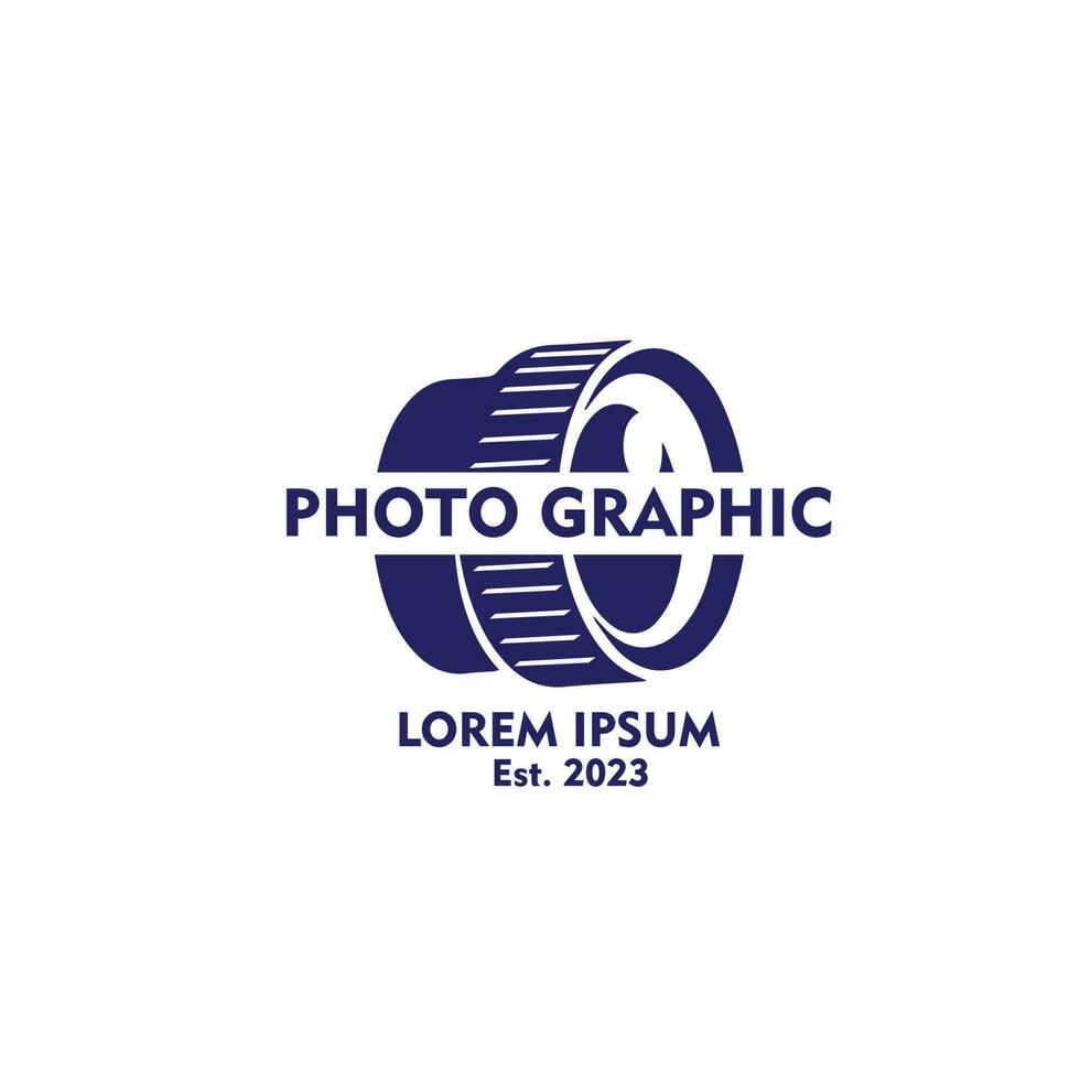 logo photography vector template illustration