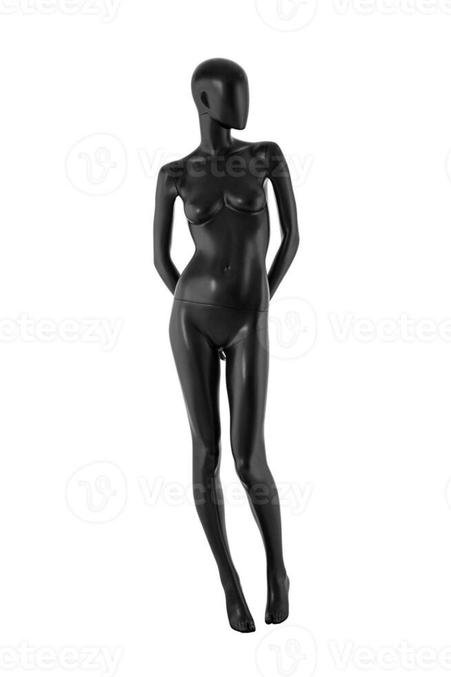 Gloss color mannequin woman isolated photo