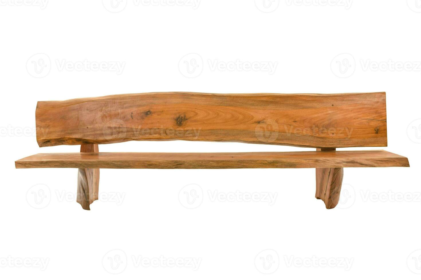 Bench. Wooden. of rough planks and logs. rustic bench photo