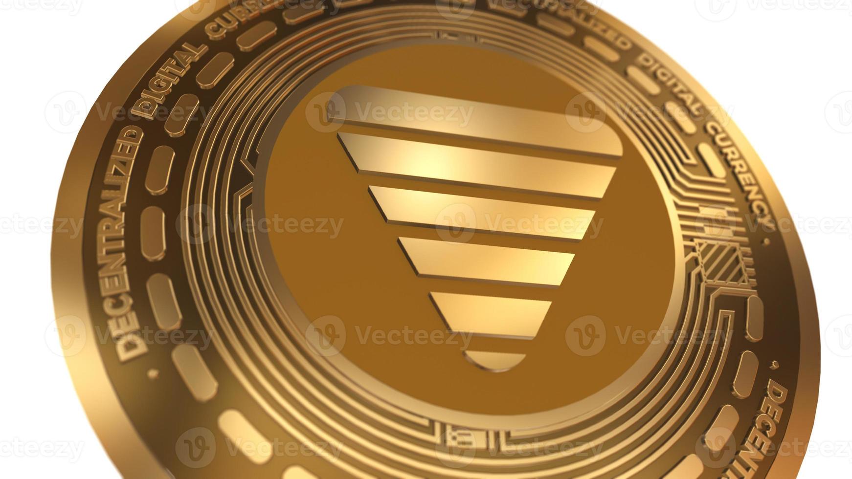 3d Illustration 88Mph Mph Cryptocurrency Coin Symbol photo