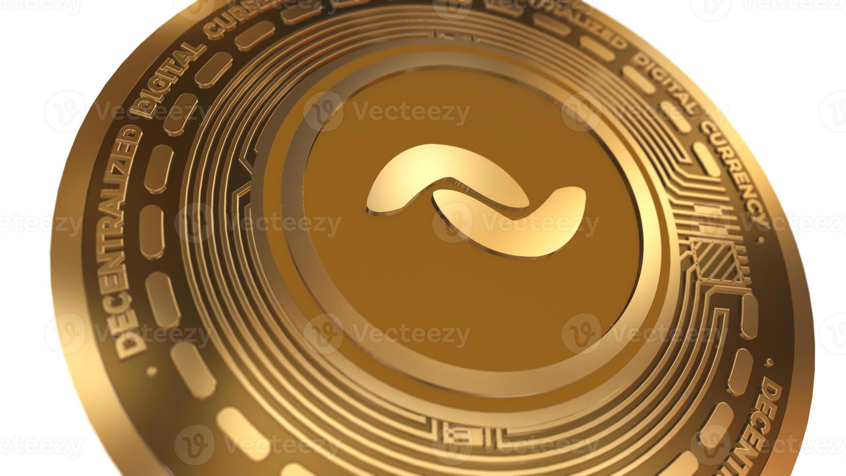 3d Illustration Banano Ban Cryptocurrency Coin Symbol photo