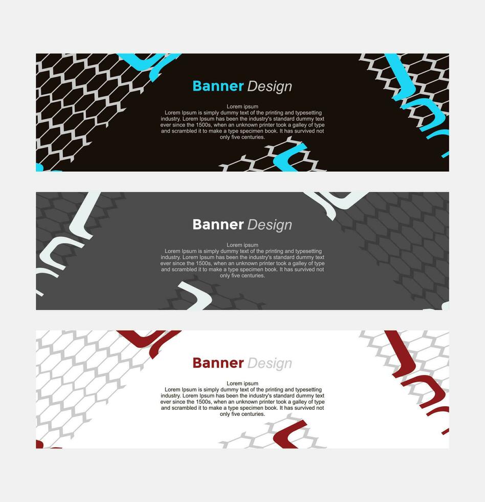 liquid horizontal abstract colorful banner collection vector