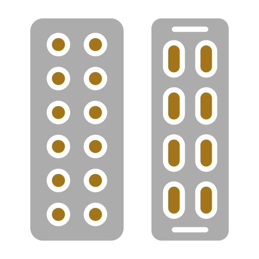 Pills Packet Vector Icon Style