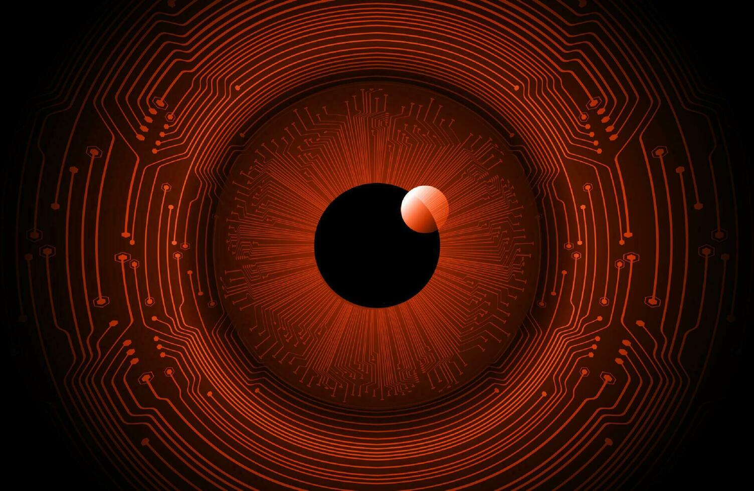 Modern Cybersecurity Eye on Technology Background vector