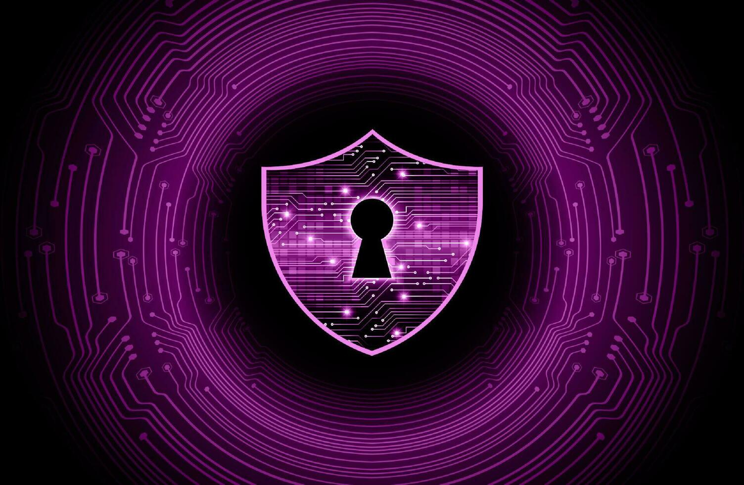 Modern Cybersecurity Technology Background with padlock vector