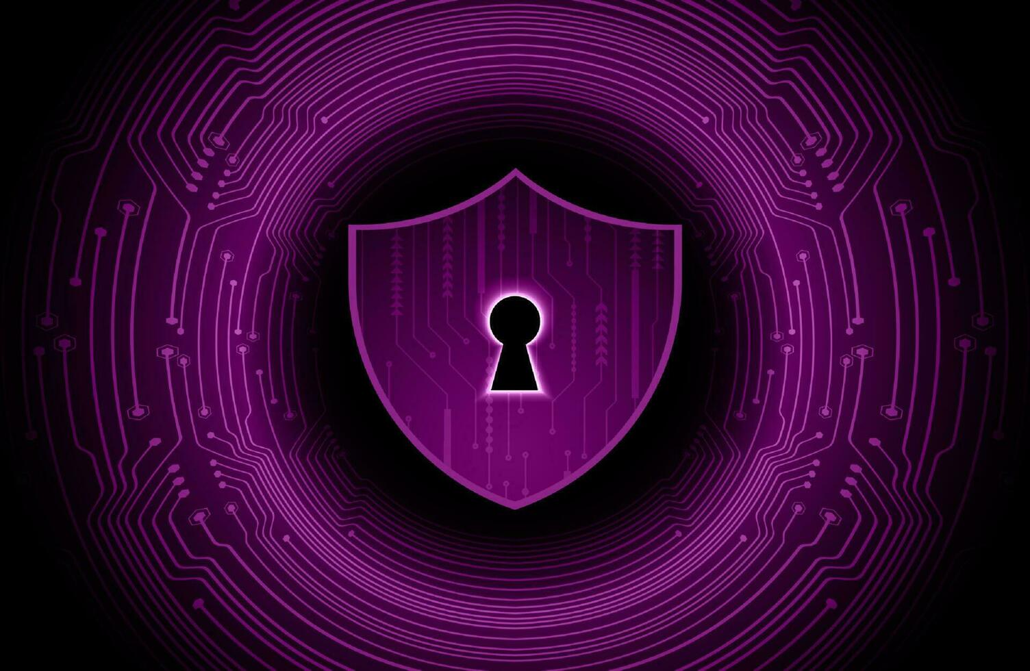 Modern Cybersecurity Technology Background with padlock vector