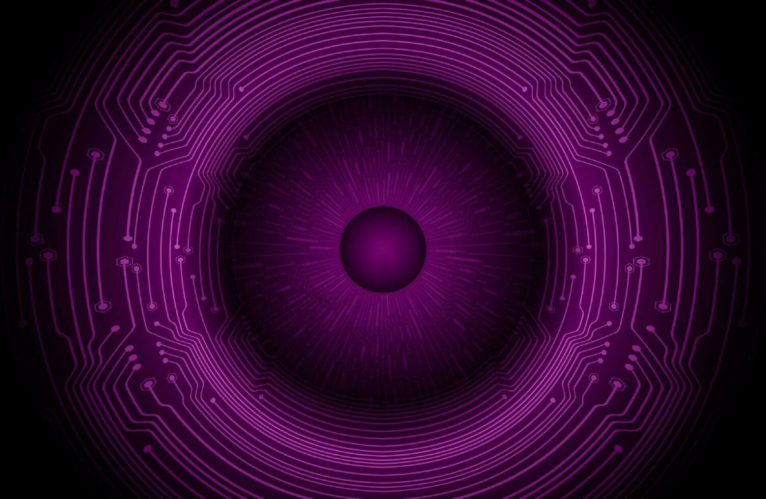 Modern Holographic Circle on Technology Background vector